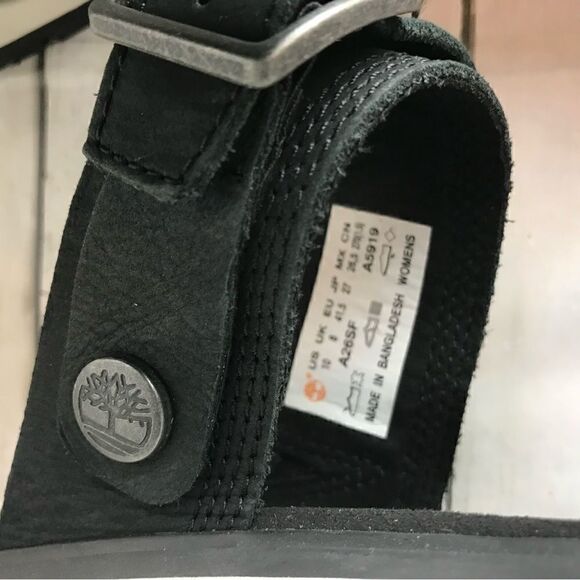 Timberland Women's Koralyn 2 Band Wedge Scandal Black Size 10 - Picture 14 of 16